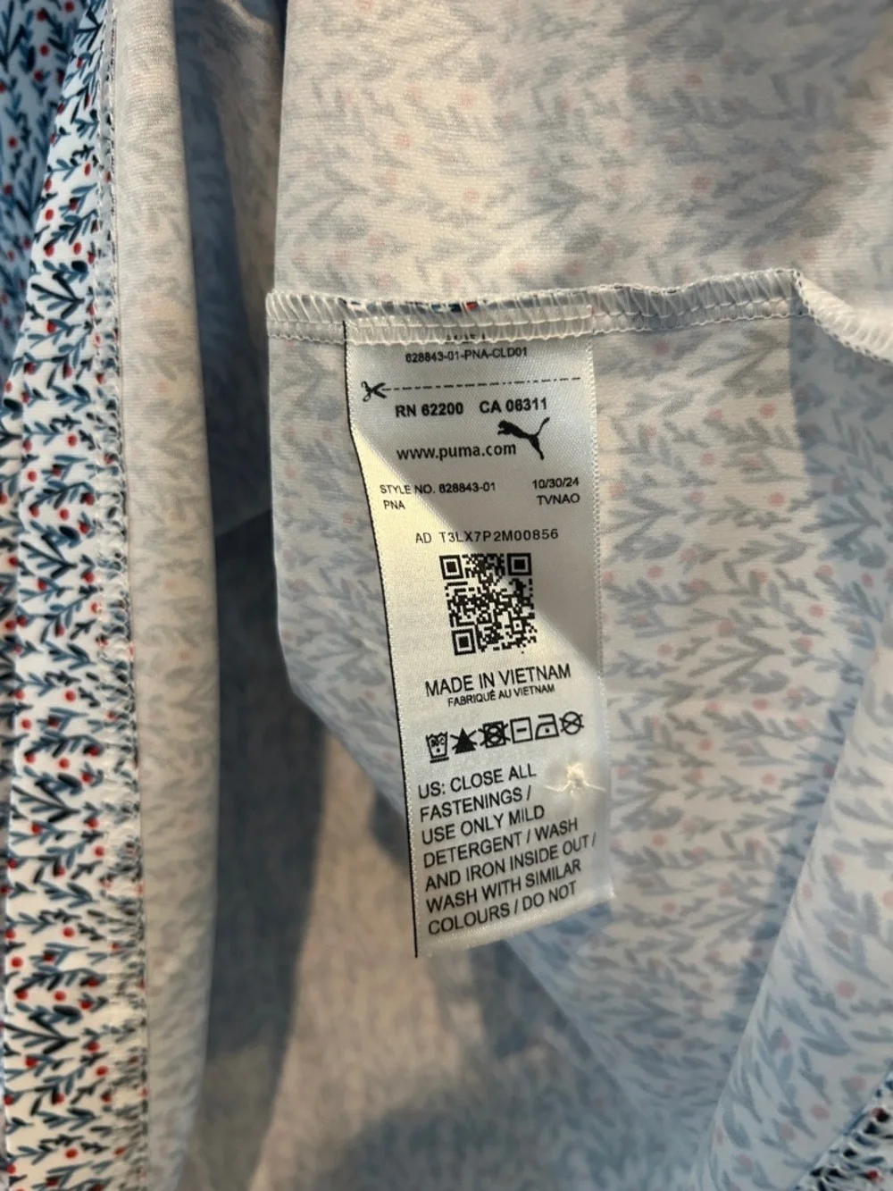 Puma White/Navy/Red Cloudspin Branch Polo - Picture 5 of 8